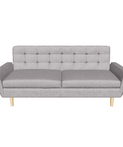 Contemporary Fabric Sofa 3D Model - 3D Model