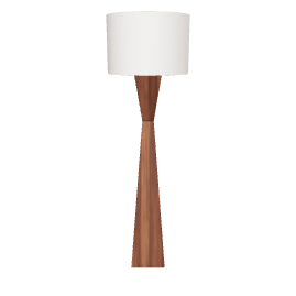 Stylish Wooden Floor Lamp 3D - 3D Model