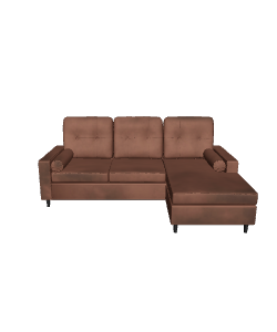 Contemporary Fabric Sectional Sofa 3D Model - 3D Model