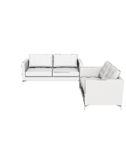 Luxurious Modern Sectional Sofa 3D Model - Furniture 3D Model