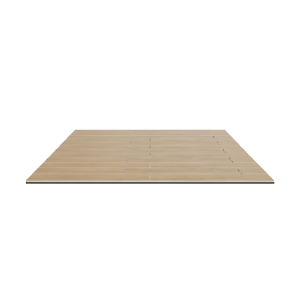 Sleek Wooden Panel Flooring 3D Model - 3D Model