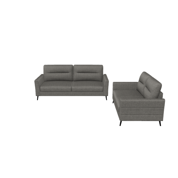 Stylish Gray Sofa Set 3D - 3D Model