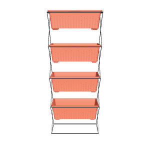 Vertical Planter Rack 3D Model - 3D Model