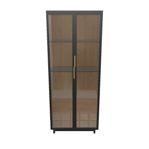 Modern Glass Display Cabinet 3D - Furniture 3D Model