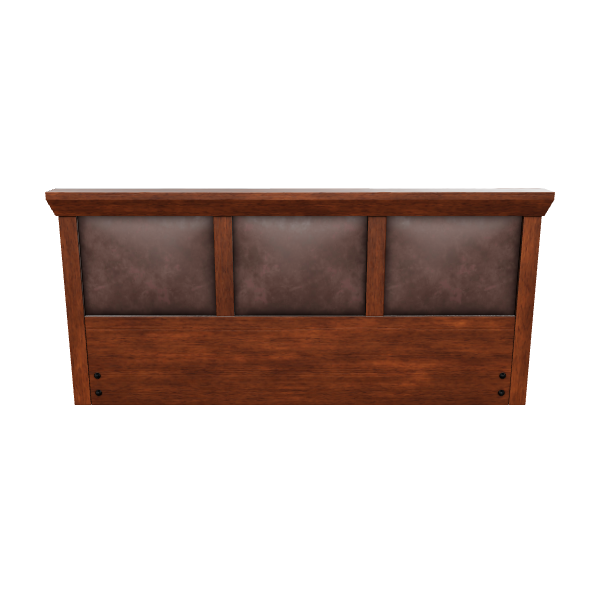 Elegant Wooden Headboard Design 3D - 3D Model