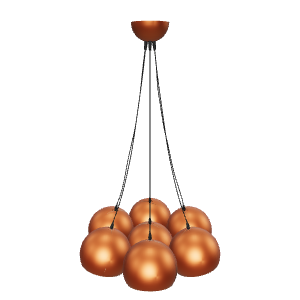 Stylish Copper Pendant Light 3D - Interior 3D Model