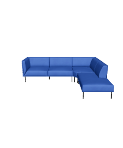Stylish Blue Sectional Sofa 3D Model - 3D Model