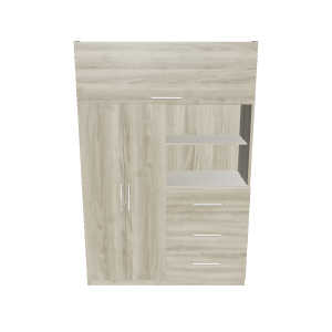 Contemporary Storage Cabinet 3D Model - 3D Model