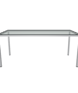 Modern Glass Dining Table 3D - 3D Model