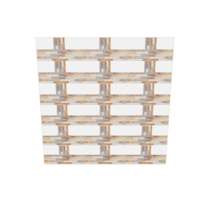 Stylized Modern Grid Wall Panel - 3D Model