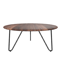 Stylish Round Wooden Table 3D - 3D Model
