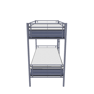 Industrial Bunk Bed 3D Model - Furniture 3D Model