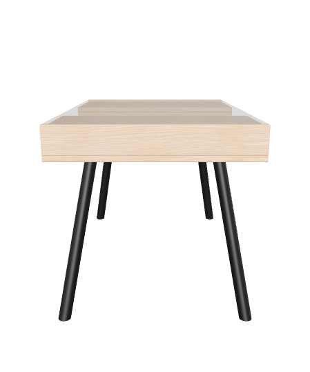 Minimalist Wooden Coffee Table 3D Model - 3D Model