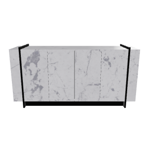 Elegant Minimalist Credenza 3D Model - 3D Model