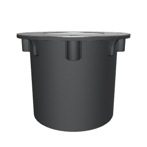 Industrial-Style Round Storage Container 3D Model - Industrial 3D Model