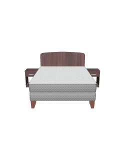 Stylish Modern Bed 3D Model - 3D Model