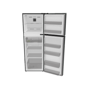 Elegant White Refrigerator 3D Model - 3D Model
