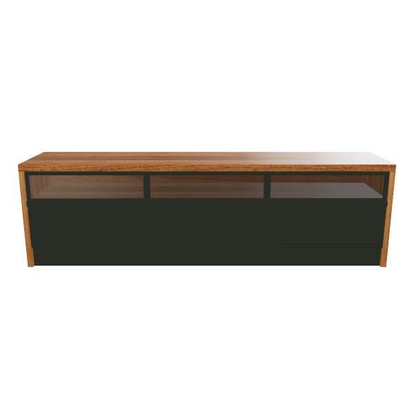 Modern Wooden TV Rack 3D - 3D Model