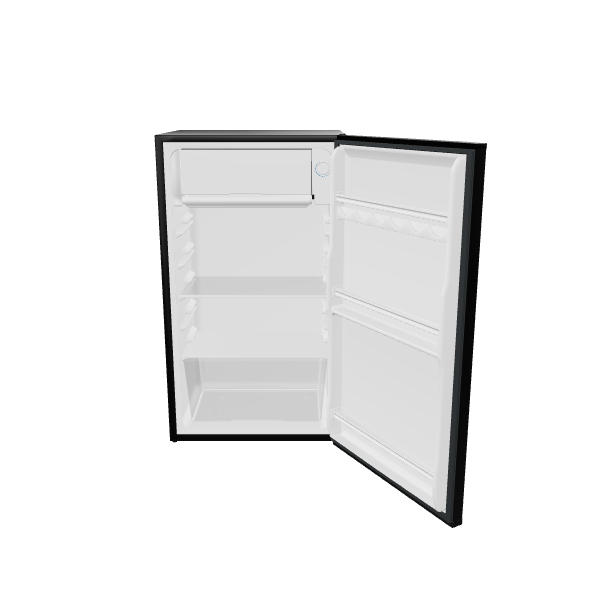 Minimalist Home Refrigerator 3D Model - Household 3D Model