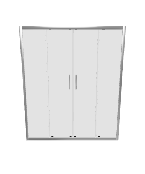 Stylish Sliding Glass Door 3D - 3D Model