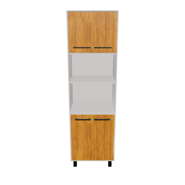 Stylish Wooden Kitchen Cabinet 3D Model - 3D Model
