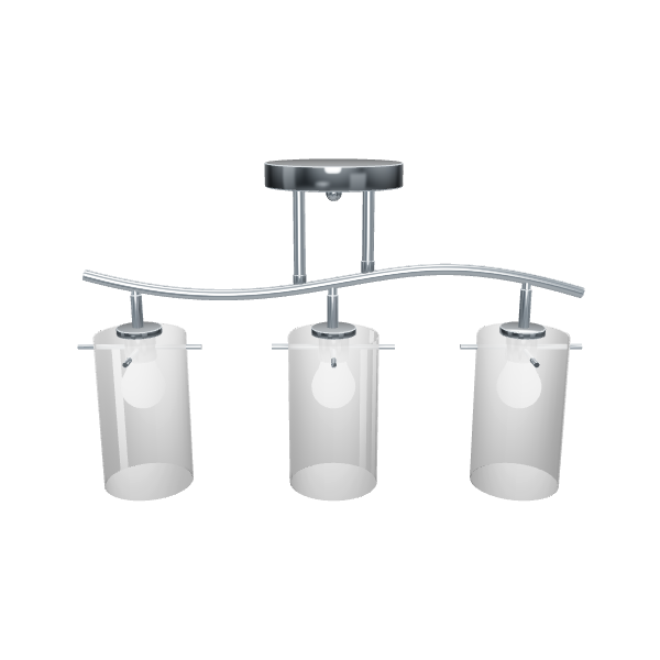 Sleek Modern Glass Pendant Lighting 3D Model - Interior 3D Model