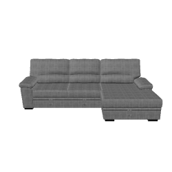 Contemporary Fabric Sectional Sofa 3D Model - Furniture 3D Model