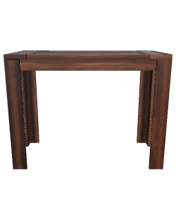 Stylish Wooden Square Table - Furniture 3D Model