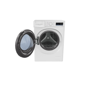 Realistic Front-Loading Washing Machine 3D - 3D Model