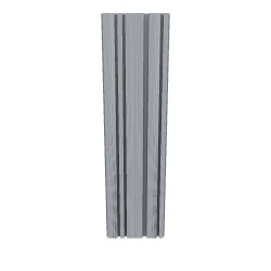 Stylized Vertical Textured Column 3D Model - Architecture 3D Model