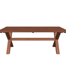 Kimberly Teak Dining Table 3D - 3D Model