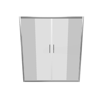 Sleek Glass Shower Door 3D Model - 3D Model
