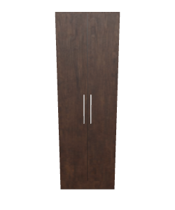 Sleek Modern Wood Wardrobe 3D Model - 3D Model