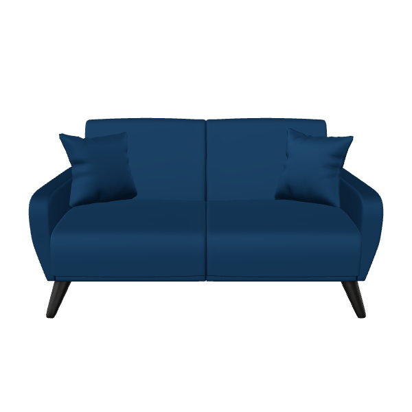 Elegant Blue Sofa Model 3D - 3D Model
