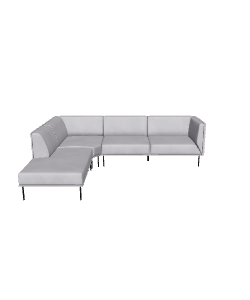 Sectional Sofa Model in Gray - 3D Model