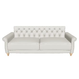 Elegant Modern Tufted Sofa 3D Model - 3D Model