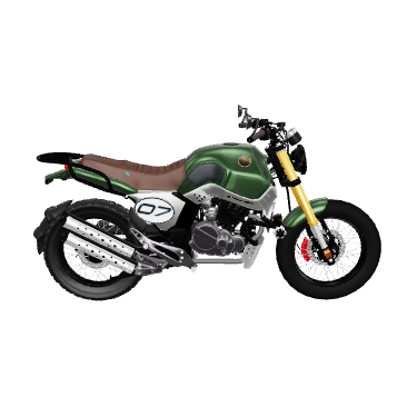 Stylized Motorcycle 3D Model - Vehicle 3D Model