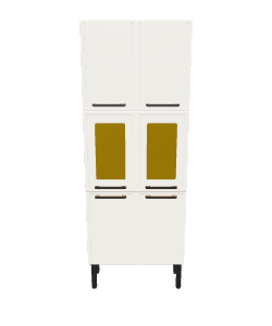 Stylish Kitchen Refrigerator 3D - 3D Model