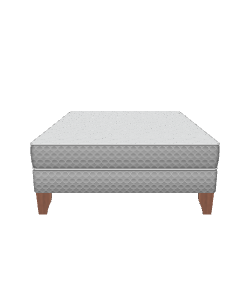 Stylish Modern Mattress with Wooden Legs 3D Model - Furniture 3D Model