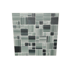 Geometric Mosaic Wall Tile Design - 3D Model