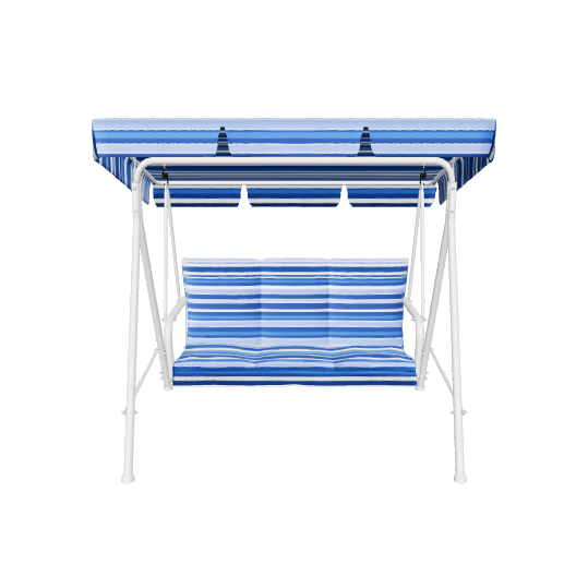 Stylish Outdoor Swing Bench with Canopy 3D Model - 3D Model