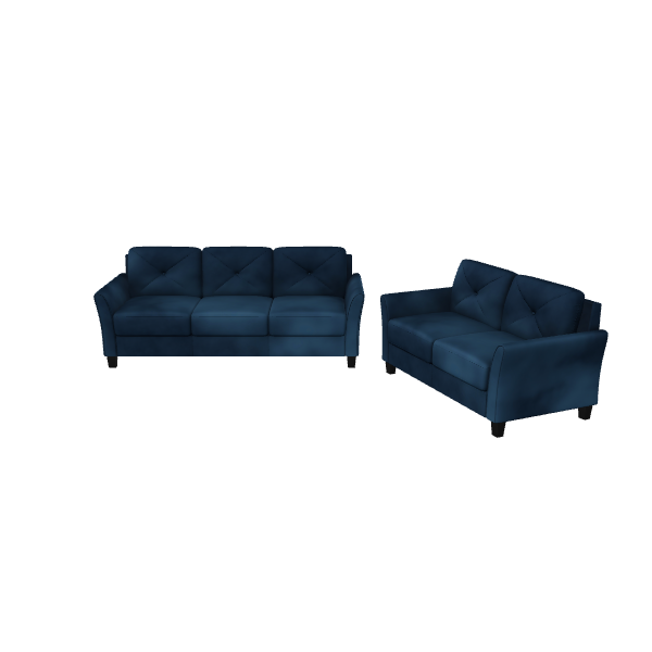 Stylish Modern Sofa Set 3D - 3D Model