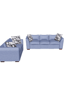 Contemporary Fabric Sofa Set 3D Model - Furniture 3D Model