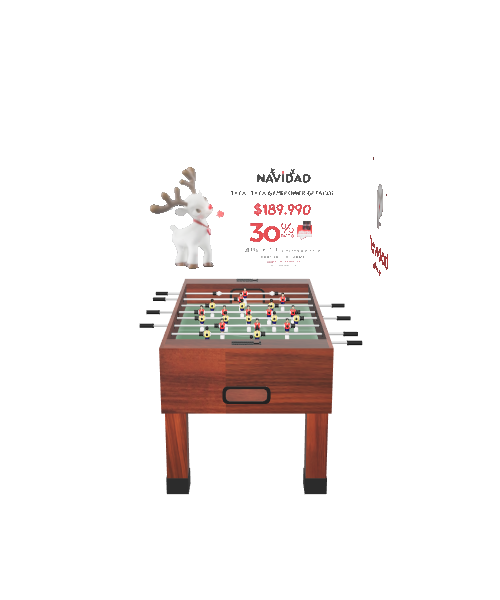 Foosball Table 3D Model - 3D Model