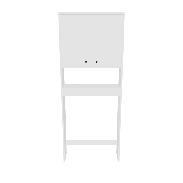 Minimalist White Storage Unit 3D Model - 3D Model