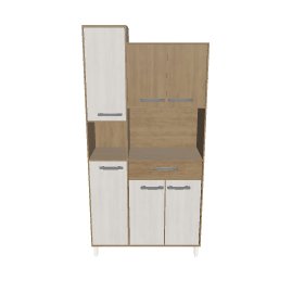 Modern Wooden Cabinet Model 3D - Furniture 3D Model