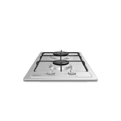 Sleek Stainless Steel Gas Cooktop 3D Model - 3D Model