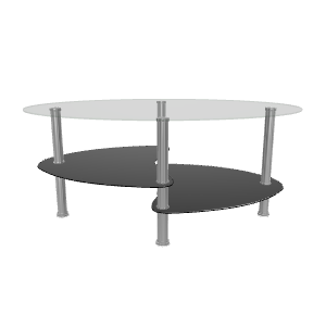 Black Modern Center Table 3D - Furniture 3D Model