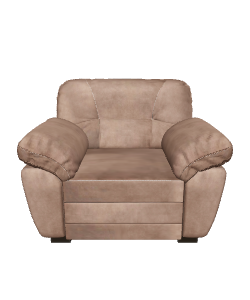 Stylish Fabric Armchair 3D Model - 3D Model