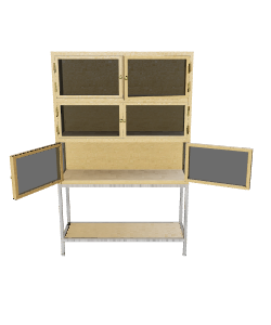 Stylish Wooden Display Cabinet 3D - Furniture 3D Model